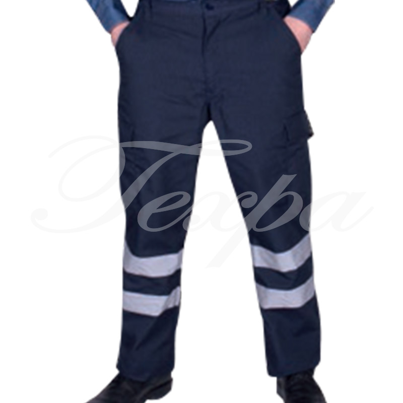 Pantalon Cargo Canvas Force Team Con Cinta Reflectante - VestClin